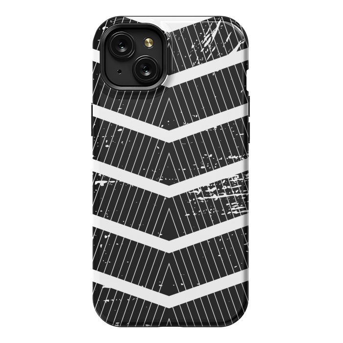 iPhone 15 Plus StrongFit Chevron Stripes by TMSarts