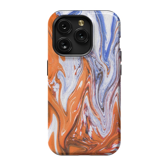 iPhone 15 Pro StrongFit Abstract Marble-III by Creativeaxle