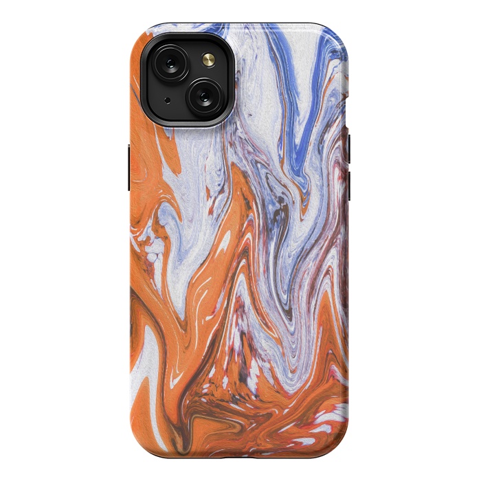 iPhone 15 Plus StrongFit Abstract Marble-III by Creativeaxle