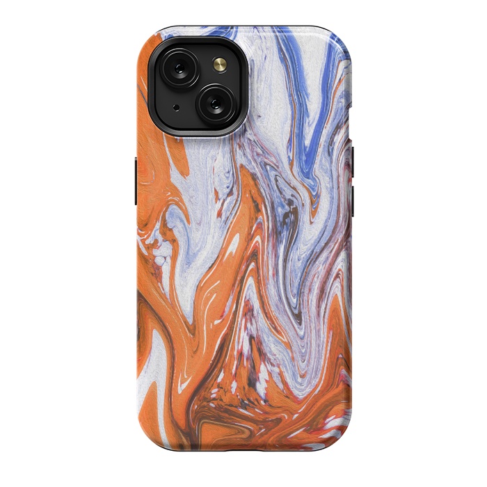 iPhone 15 StrongFit Abstract Marble-III by Creativeaxle