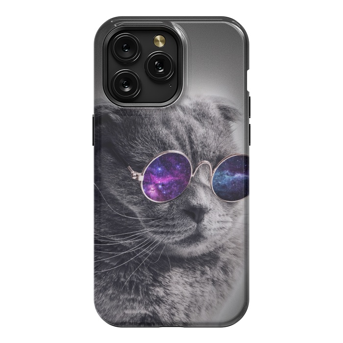 iPhone 15 Pro Max StrongFit Cat wearing sunglasses  by Winston