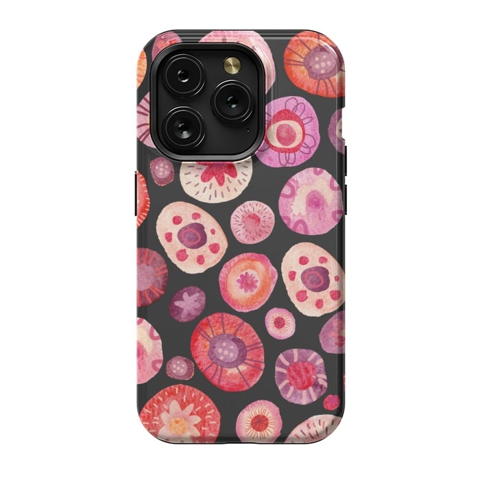 iPhone 15 Pro StrongFit All the Flowers Dark by Nic Squirrell