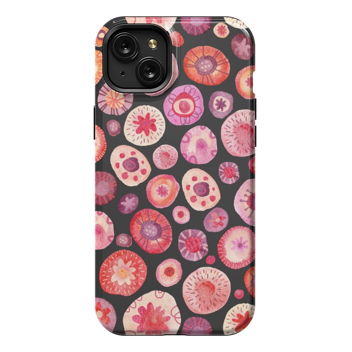iPhone 15 Plus StrongFit All the Flowers Dark by Nic Squirrell