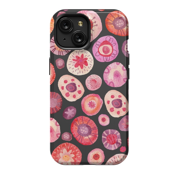iPhone 15 StrongFit All the Flowers Dark by Nic Squirrell