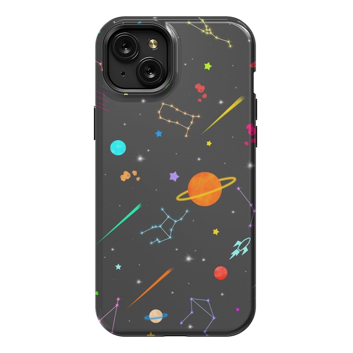 iPhone 15 Plus StrongFit Aesthetic colorful space by Jms