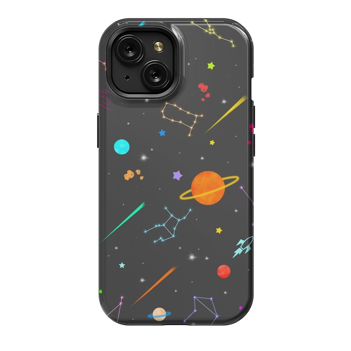 iPhone 15 StrongFit Aesthetic colorful space by Jms
