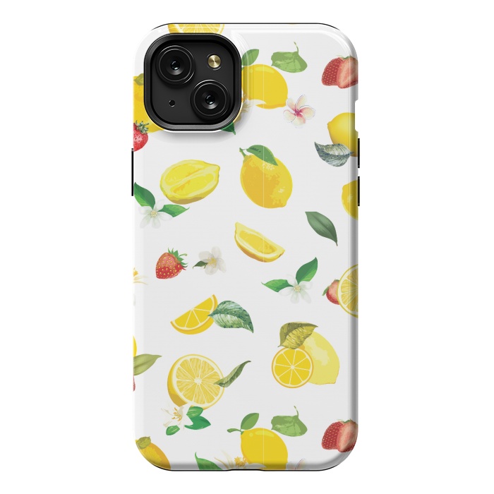 iPhone 15 Plus StrongFit Lemon & Strawberry by Bledi
