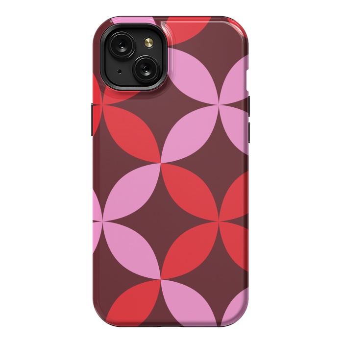 iPhone 15 Plus StrongFit red pink floral  by Winston