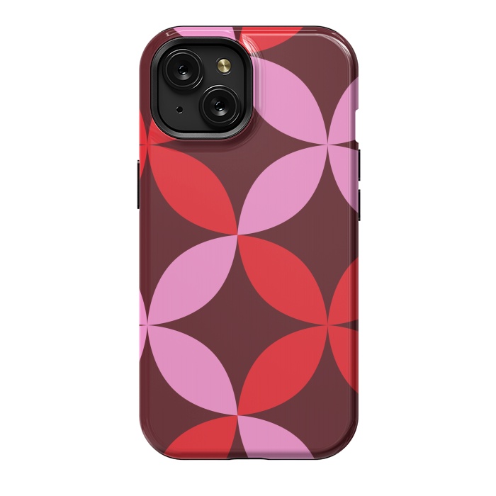 iPhone 15 StrongFit red pink floral  by Winston