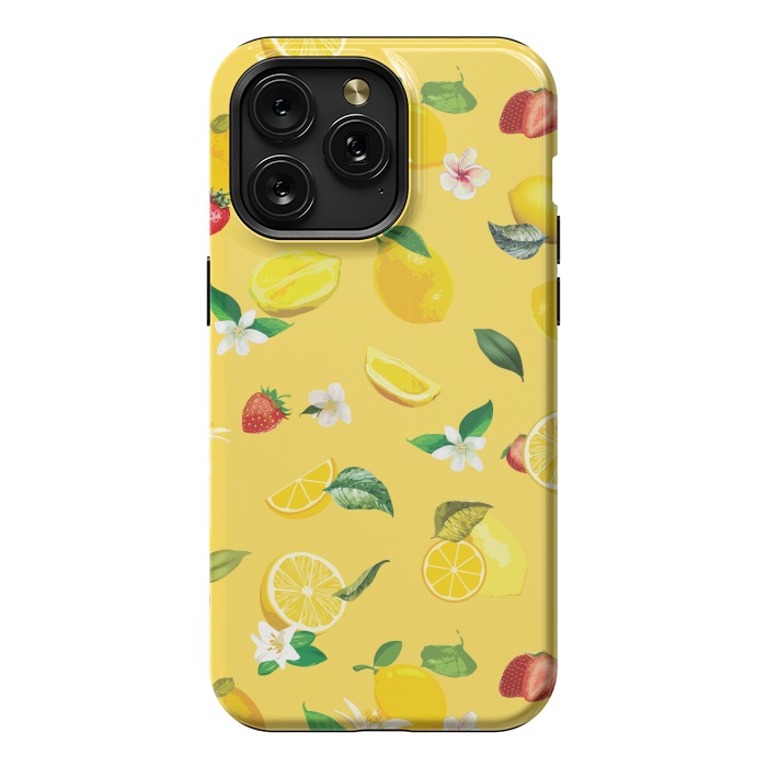 iPhone 15 Pro Max StrongFit Lemon & Strawberry 2 by Bledi