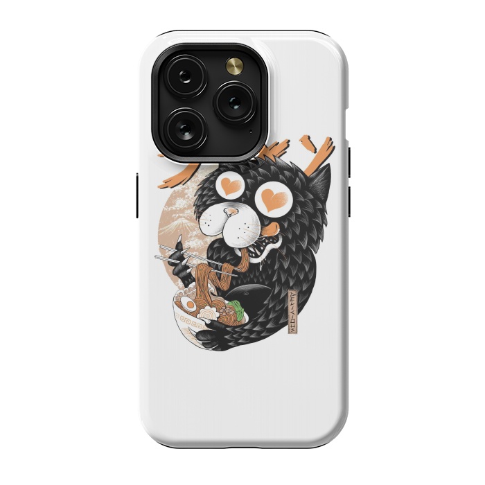 iPhone 15 Pro StrongFit Cat Love Ramen by Afif Quilimo