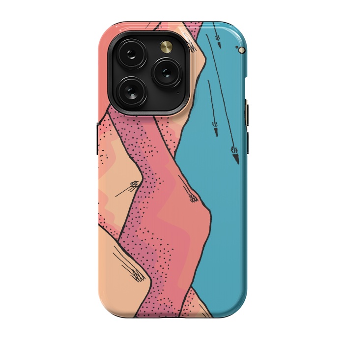 iPhone 15 Pro StrongFit The pink and orange hills of Mars by Steve Wade (Swade)