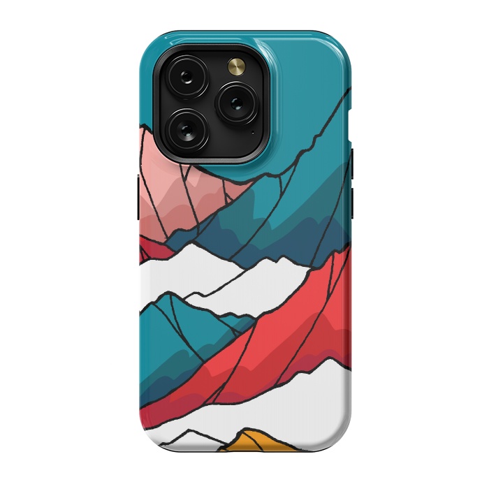 iPhone 15 Pro StrongFit The coloured mountains by Steve Wade (Swade)