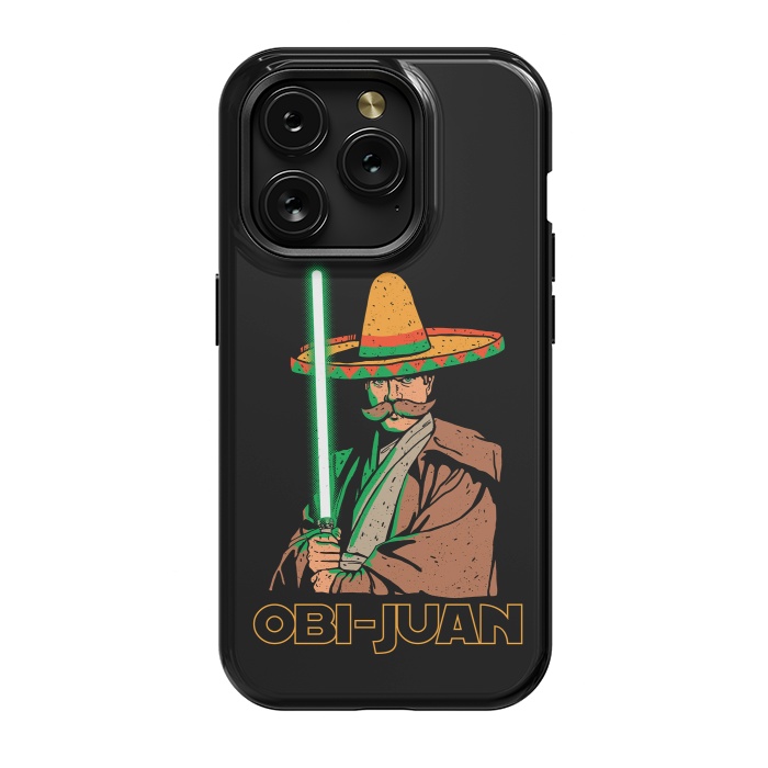 iPhone 15 Pro StrongFit Obi Juan Funny Mexican Sombrero Cinco de Mayo by Vó Maria