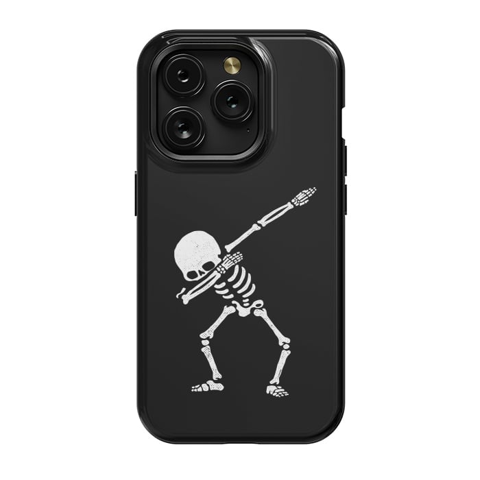 iPhone 15 Pro StrongFit Dabbing Skeleton Dab Pose Hip Hop Skull by Vó Maria