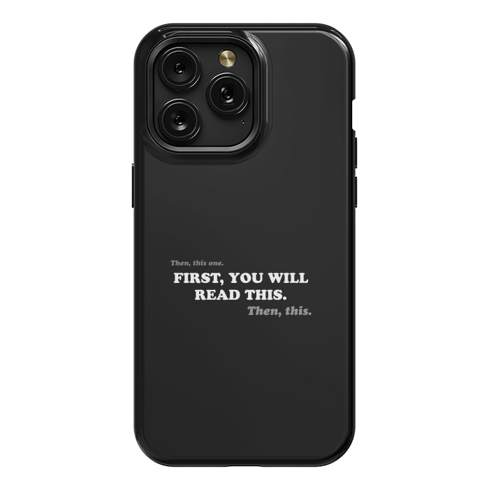 iPhone 15 Pro Max StrongFit Don't Read - Funny Book Lover by Vó Maria
