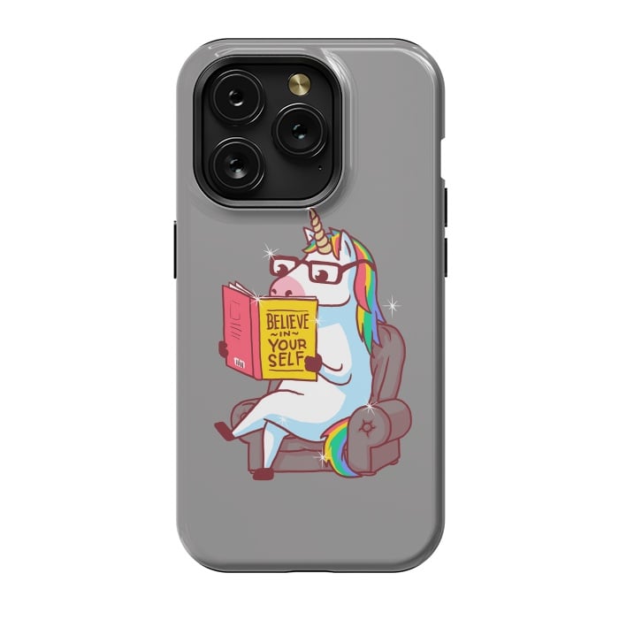 iPhone 15 Pro StrongFit Unicorn Believe Yourself Self Affirmation Book by Vó Maria