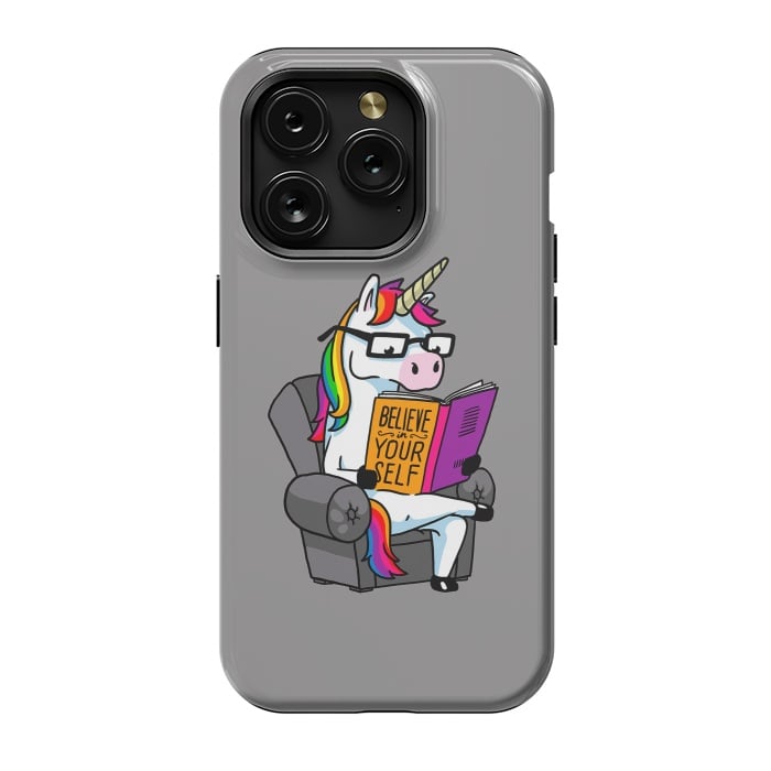 iPhone 15 Pro StrongFit Unicorn Believe Yourself Self Affirmation Book Vol 1 by Vó Maria