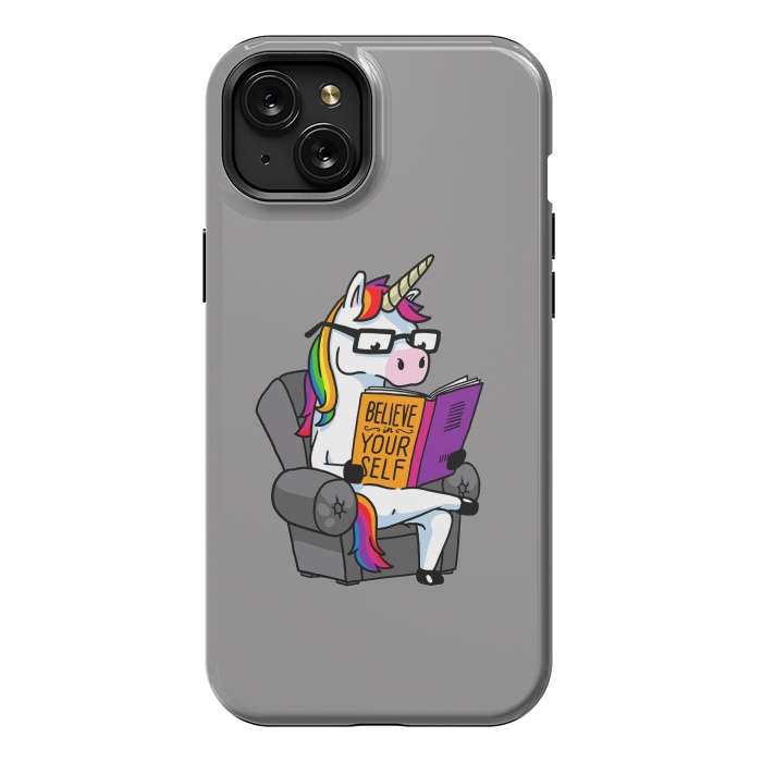 iPhone 15 Plus StrongFit Unicorn Believe Yourself Self Affirmation Book Vol 1 by Vó Maria