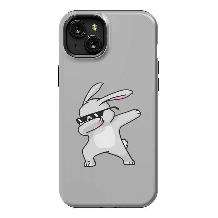 iPhone 15 Plus StrongFit Dabbing Easter Bunny by Vó Maria