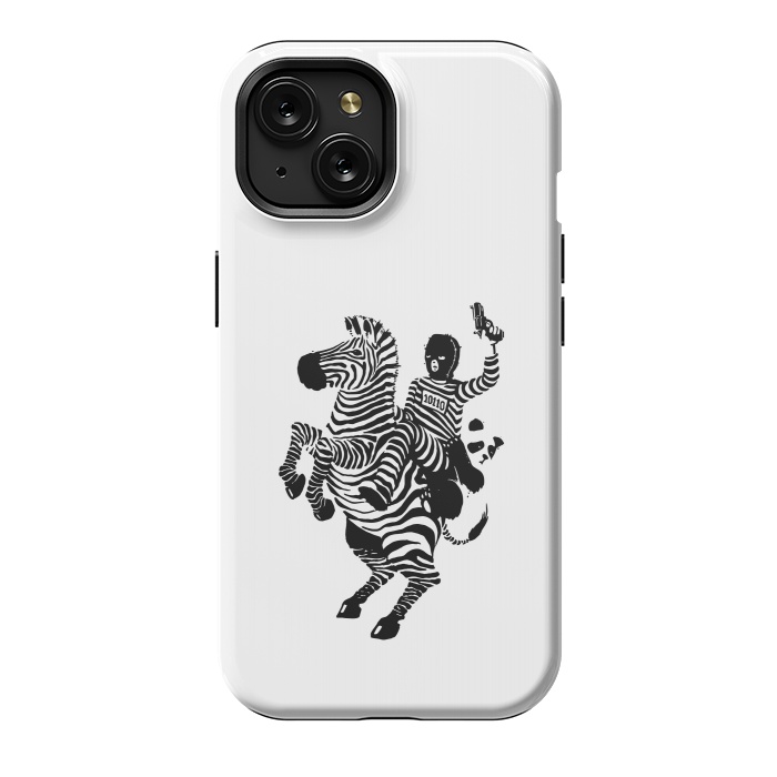 iPhone 15 StrongFit Zebra Ladrão Panda 2 by Vó Maria