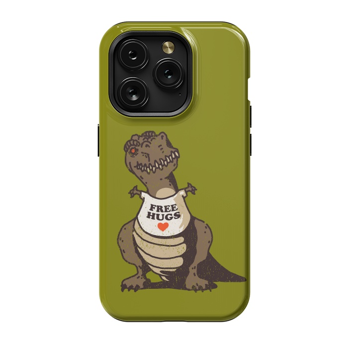 iPhone 15 Pro StrongFit T-Rex Free Hugs by Vó Maria