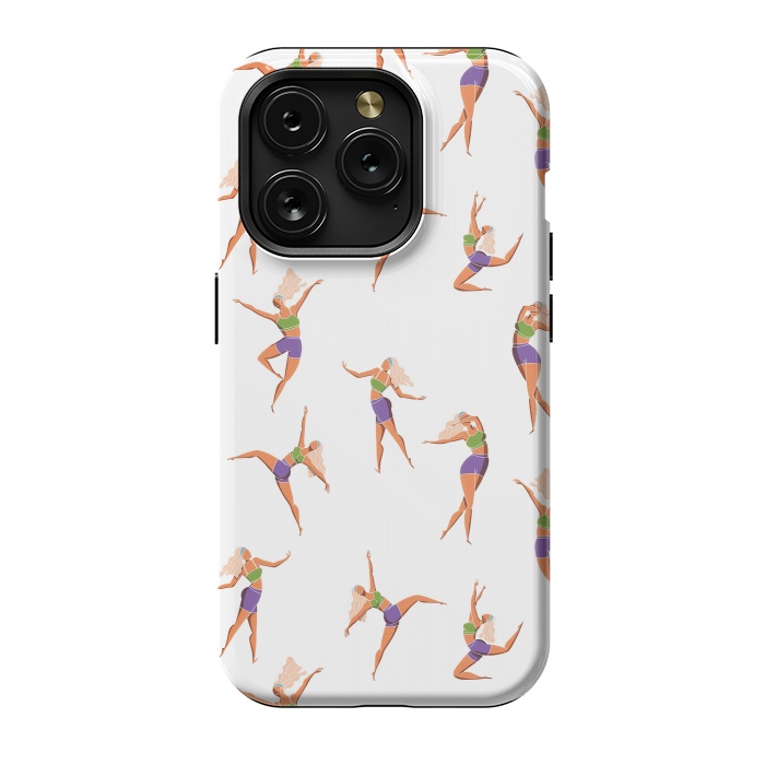 iPhone 15 Pro StrongFit Dance Girl Pattern 001 by Jelena Obradovic