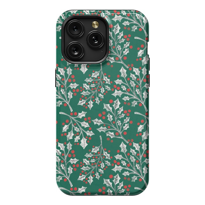 iPhone 15 Pro Max StrongFit Boughs of Holly by Noonday Design