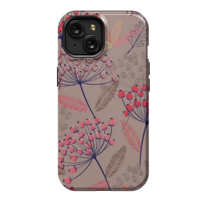 iPhone 15 StrongFit cute cherry pattern  by MALLIKA