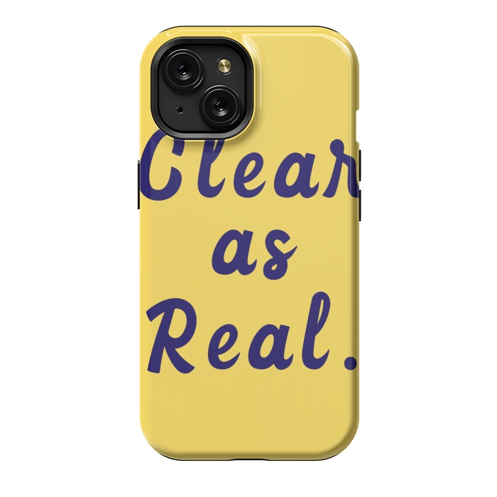 iPhone 15 StrongFit clear as real by MALLIKA
