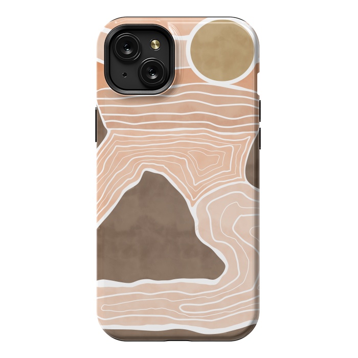 iPhone 15 Plus StrongFit Orange desert dunes by Mmartabc