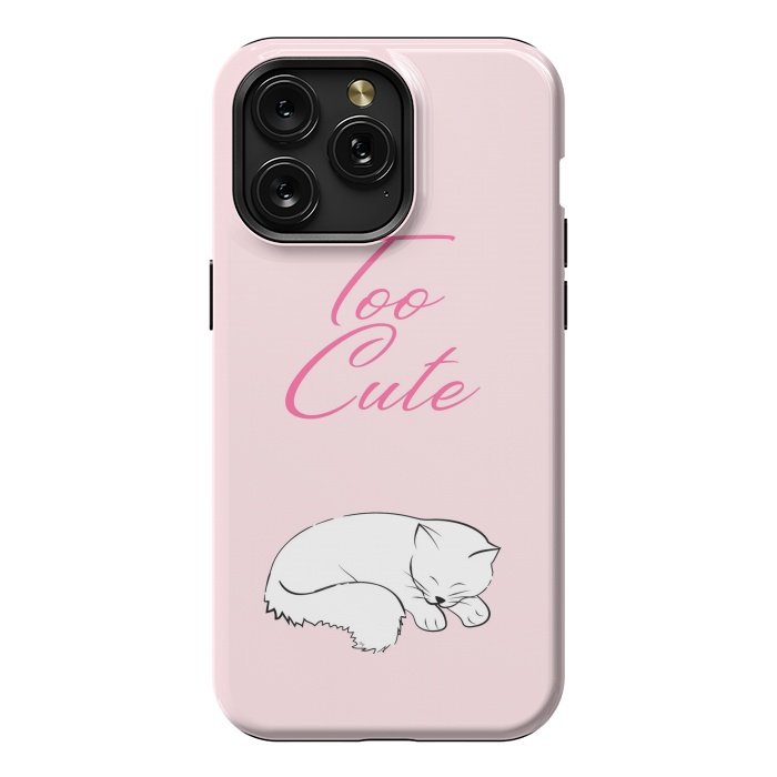 iPhone 15 Pro Max StrongFit Too cute pussy cat by Martina