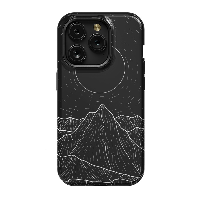 iPhone 15 Pro StrongFit A dark mountain view by Steve Wade (Swade)