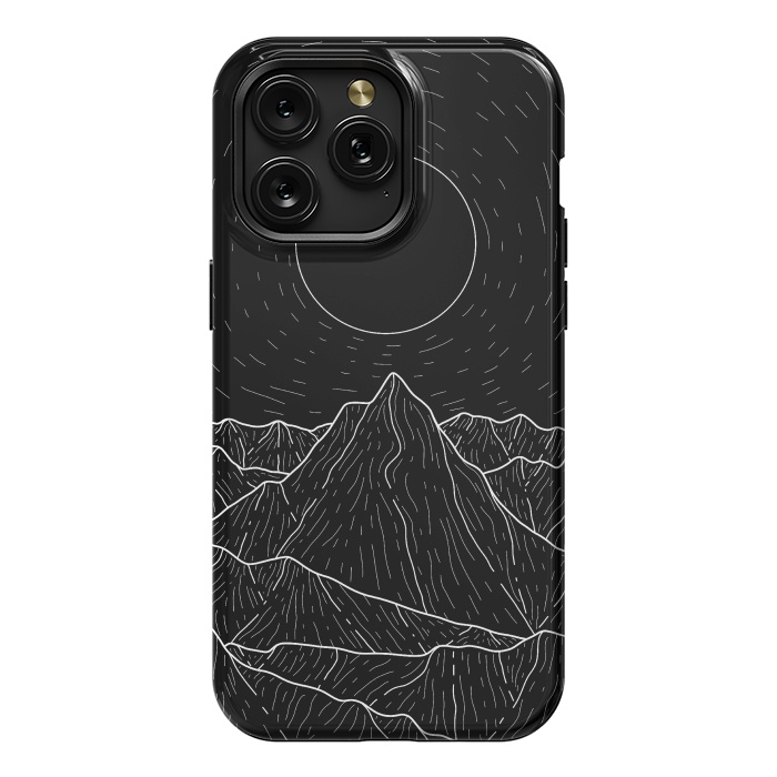 iPhone 15 Pro Max StrongFit A dark mountain view by Steve Wade (Swade)