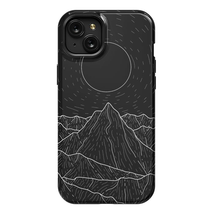 iPhone 15 Plus StrongFit A dark mountain view by Steve Wade (Swade)