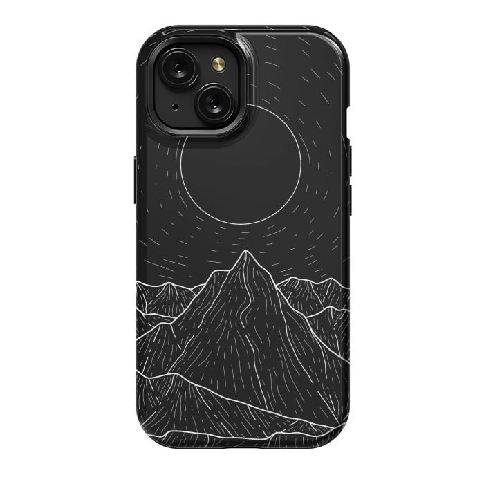 iPhone 15 StrongFit A dark mountain view by Steve Wade (Swade)