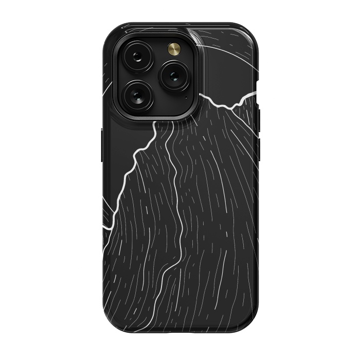 iPhone 15 Pro StrongFit A dark mountain wave by Steve Wade (Swade)