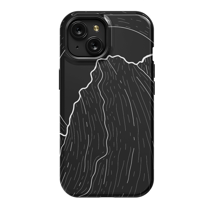 iPhone 15 StrongFit A dark mountain wave by Steve Wade (Swade)