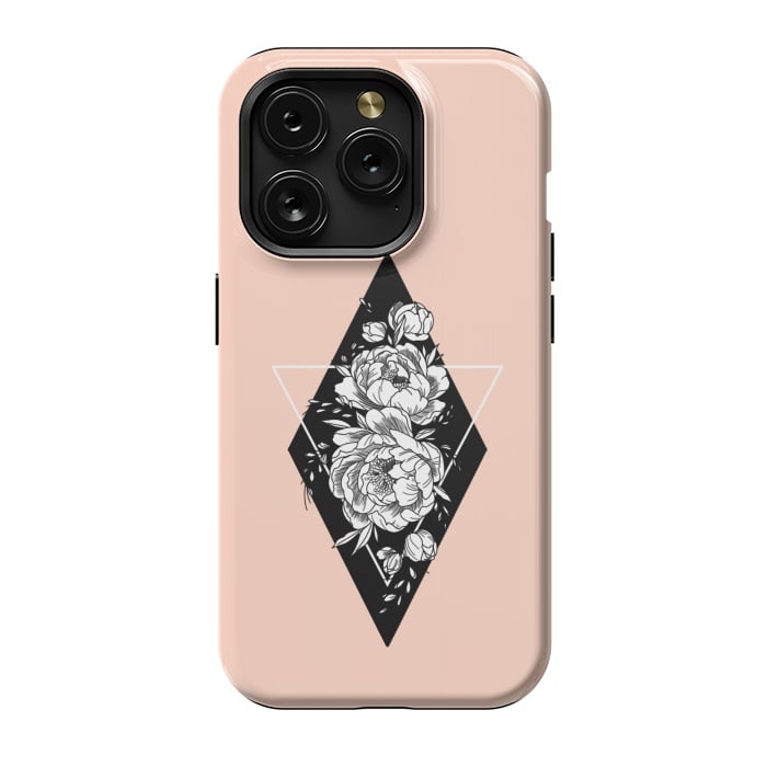 iPhone 15 Pro StrongFit Floral diamond by Jms