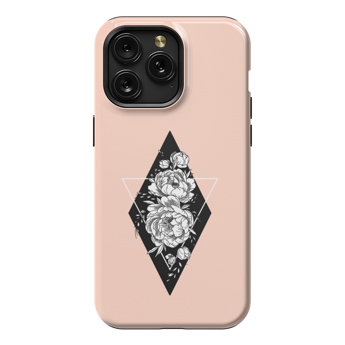 iPhone 15 Pro Max StrongFit Floral diamond by Jms