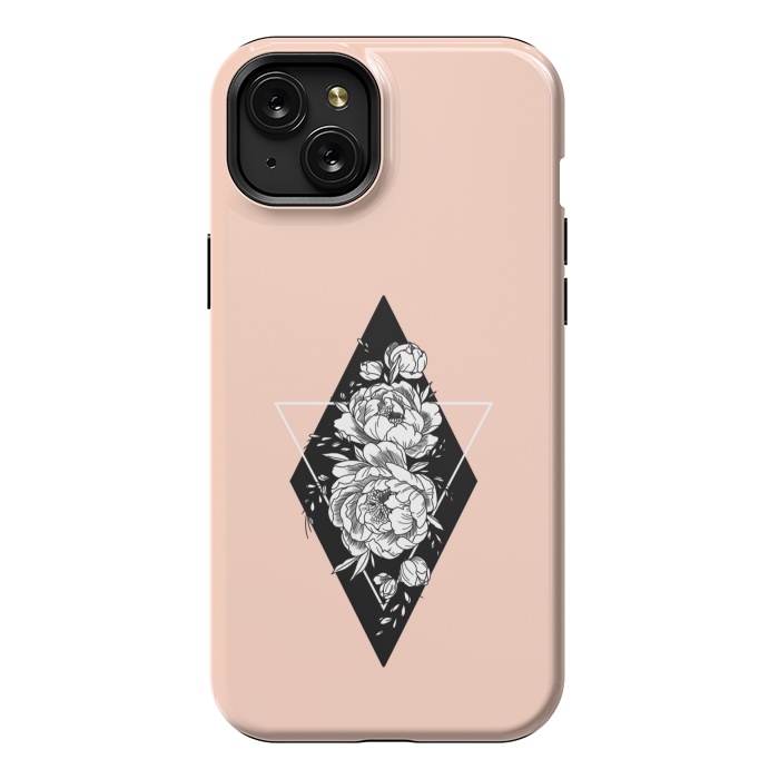 iPhone 15 Plus StrongFit Floral diamond by Jms