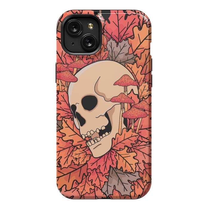 iPhone 15 Plus StrongFit The skull of autumn by Steve Wade (Swade)
