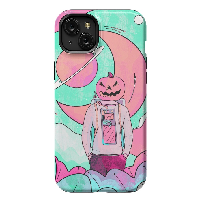 iPhone 15 Plus StrongFit A Halloween world by Steve Wade (Swade)
