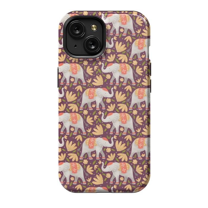 iPhone 15 StrongFit Majestic Elephants by Noonday Design