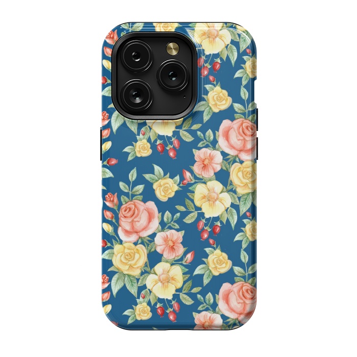 iPhone 15 Pro StrongFit Pink and yellow roses  by Winston