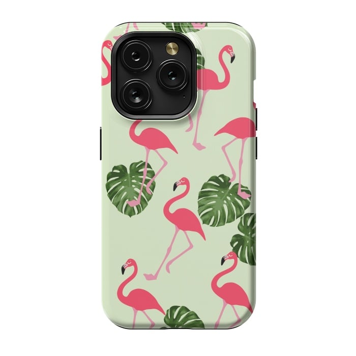 iPhone 15 Pro StrongFit Flamingos  by Winston