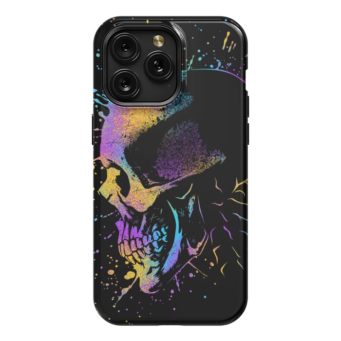 iPhone 15 Pro Max StrongFit Skull Colorful Artistic by Alberto