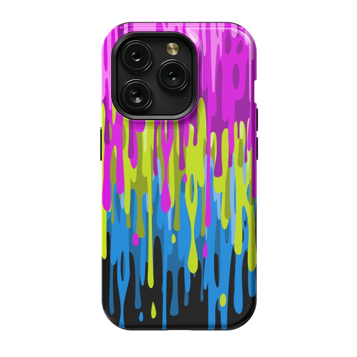iPhone 15 Pro StrongFit Colorful liquid by Alberto