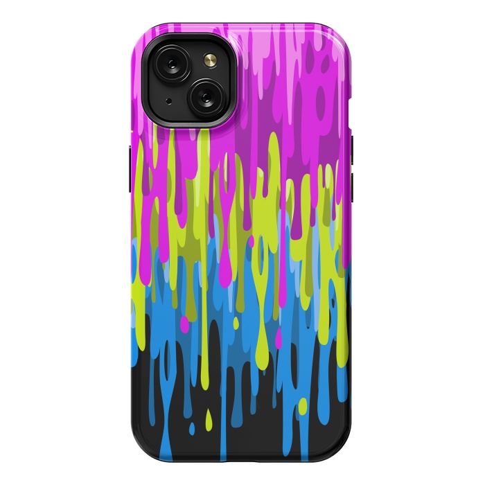 iPhone 15 Plus StrongFit Colorful liquid by Alberto