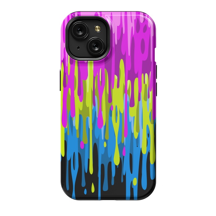 iPhone 15 StrongFit Colorful liquid by Alberto